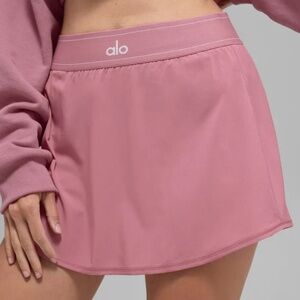 NWT ALO Match Point Tennis Skirt sz S wild rose pink